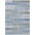 8' X 10' Denim Blue Gray And Ivory Floral Washable Indoor Outdoor Area Rug