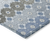 8' X 10' Denim Blue Gray And Ivory Floral Washable Indoor Outdoor Area Rug