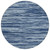 8' Blue And Navy Blue Round Abstract Washable Indoor Outdoor Area Rug - Blue, Navy Blue