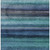 8' X 10' Teal Blue Aqua And Navy Blue Striped Washable Indoor Outdoor Area Rug