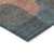 8' Sage And Pale Aqua Round Abstract Washable Indoor Outdoor Area Rug