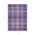 9' X 12' Purple Gold And Ivory Plaid Washable Indoor Outdoor Area Rug