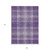 9' X 12' Purple Gold And Ivory Plaid Washable Indoor Outdoor Area Rug