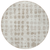 8' Ivory And Beige Round Abstract Washable Indoor Outdoor Area Rug