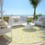 8' Yellow Ivory And Gray Round Floral Medallion Washable Indoor Outdoor Area Rug