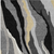8' X 10' Black Gray And Tan Abstract Washable Indoor Outdoor Area Rug
