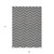 9' X 12' Black And Ivory Chevron Washable Indoor Outdoor Area Rug