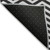 9' X 12' Black And Ivory Chevron Washable Indoor Outdoor Area Rug