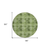 8' X 8' Olive Green Round Floral Medallion Washable Non Skid Indoor Outdoor Area Rug