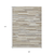 9' X 12' Taupe Gray And Ivory Striped Washable Indoor Outdoor Area Rug