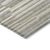 9' X 12' Taupe Gray And Ivory Striped Washable Indoor Outdoor Area Rug