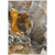 8' X 10' Brown and Gray Abstract Washable Non Skid Indoor Outdoor Area Rug