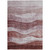 9' X 12' Blush And Brown Abstract Washable Indoor Outdoor Area Rug