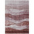 9' X 12' Blush And Brown Abstract Washable Indoor Outdoor Area Rug