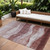 9' X 12' Blush And Brown Abstract Washable Indoor Outdoor Area Rug