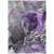 8' X 10' Gray and Purple Abstract Washable Non Skid Indoor Outdoor Area Rug