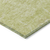 8' Artichoke Green And Ivory Round Damask Washable Indoor Outdoor Area Rug
