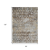 8' X 10' Brown And Beige Argyle Washable Indoor Outdoor Area Rug