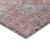 8' X 10' Pink Gray And Gold Floral Washable Indoor Outdoor Area Rug