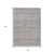 8' X 10' Linen And Gray Striped Washable Indoor Outdoor Area Rug