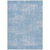10' X 14' Navy Blue And Sky Blue Abstract Washable Indoor Outdoor Area Rug