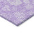 9' X 12' Lavender And Lilac Floral Washable Indoor Outdoor Area Rug