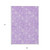9' X 12' Lavender And Lilac Floral Washable Indoor Outdoor Area Rug
