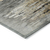 9' X 12' Gray Charcoal And Silver Abstract Washable Indoor Outdoor Area Rug
