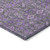8' X 10' Purple and Green Floral Washable Non Skid Indoor Outdoor Area Rug