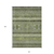 10' X 14' Olive Green And Artichoke Green Southwestern Washable Indoor Outdoor Area Rug