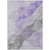8' X 10' Lavender And Gray Abstract Washable Indoor Outdoor Area Rug - Lavender, Gray