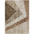 10' X 14' Brown And Beige Geometric Washable Indoor Outdoor Area Rug