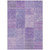 8' X 10' Lavender And Purple Patchwork Washable Indoor Outdoor Area Rug