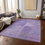 8' X 10' Lavender And Purple Patchwork Washable Indoor Outdoor Area Rug