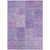 8' X 10' Lavender And Purple Patchwork Washable Indoor Outdoor Area Rug