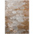 8' X 10' Terra Cotta Gray And Silver Abstract Washable Indoor Outdoor Area Rug