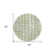 8' Green And Gray Round Striped Washable Indoor Outdoor Area Rug