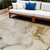 10' X 14' Beige and Brown Abstract Washable Indoor Outdoor Area Rug