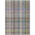 10' X 14' Gray Plaid Washable Non Skid Indoor Outdoor Area Rug - Gray