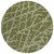 8' Round Green Round Abstract Washable Non Skid Indoor Outdoor Area Rug Transitional Style - Green Color