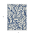 10' X 14' Navy Blue And Beige Floral Washable Indoor Outdoor Area Rug