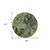 8' Round Green and Gray Round Floral Washable Non Skid Indoor Outdoor Area Rug