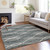 9' X 12' Gray Ivory And Charcoal Abstract Washable Indoor Outdoor Area Rug - Gray, Ivory, Charcoal