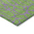 9' X 12' Lime Green And Purple Geometric Washable Indoor Outdoor Area Rug