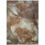 10' X 14' Brown Abstract Washable Non Skid Indoor Outdoor Area Rug - Brown