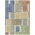 10' X 14' Beige Gold And Blue Geometric Washable Indoor Outdoor Area Rug