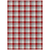 10' X 14' Red Gray And Beige Plaid Washable Indoor Outdoor Area Rug