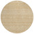 8' Gold And Ivory Round Chevron Washable Indoor Outdoor Area Rug - Gold, Ivory