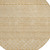 8' Gold And Ivory Round Chevron Washable Indoor Outdoor Area Rug - Gold, Ivory