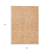 9' X 12' Salmon Floral Washable Indoor Outdoor Area Rug